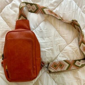 Urban Originals Anthropologie Orange Crossbody Bag